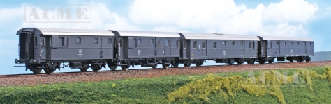 ACME 55363 - H0 - 3-tlg. Set Gepäckwagen, FS, Ep. IV